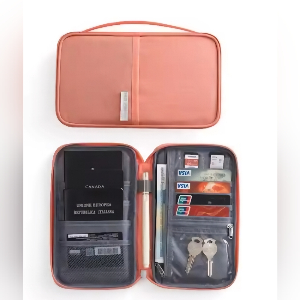 Organized Secure Family Passports and Documents Holder